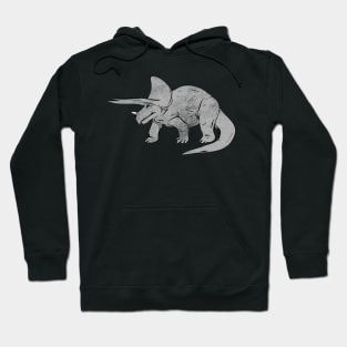 Dinosaur Triceratops Dino Prehistoric Vintage Design Hoodie